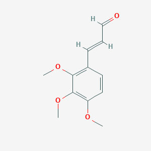 molecular formula C12H14O4 B13607617 3-(2,3,4-Trimethoxyphenyl)acrylaldehyde 