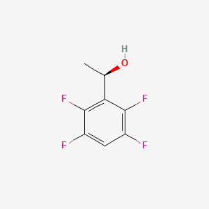 molecular formula C8H6F4O B13607620 (R)-1-(2,3,5,6-Tetrafluorophenyl)ethan-1-ol 