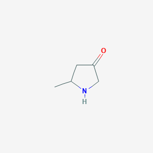 molecular formula C5H9NO B13607683 5-Methylpyrrolidin-3-one 