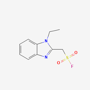 molecular formula C10H11FN2O2S B13607685 (1-Ethyl-1H-benzo[d]imidazol-2-yl)methanesulfonyl fluoride 