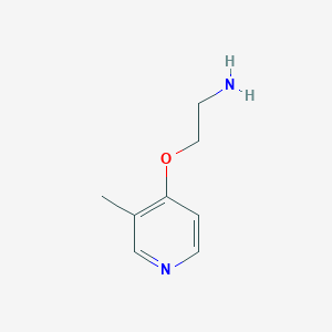 molecular formula C8H12N2O B13607687 2-((3-Methylpyridin-4-yl)oxy)ethan-1-amine 