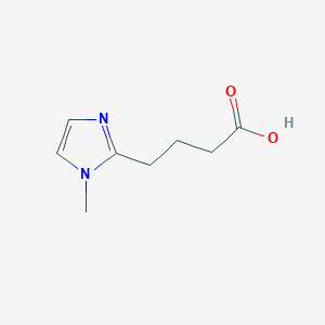 molecular formula C8H12N2O2 B13607704 4-(1-Methyl-1h-imidazol-2-yl)butanoic acid 