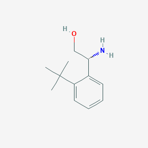 molecular formula C12H19NO B13607712 (r)-2-Amino-2-(2-(tert-butyl)phenyl)ethan-1-ol 