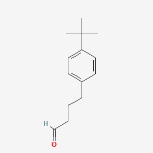 molecular formula C14H20O B13607735 4-(4-Tert-butylphenyl)butanal CAS No. 62518-66-5