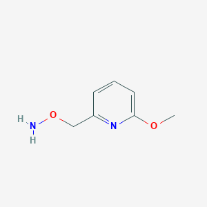 molecular formula C7H10N2O2 B13607740 o-((6-Methoxypyridin-2-yl)methyl)hydroxylamine 