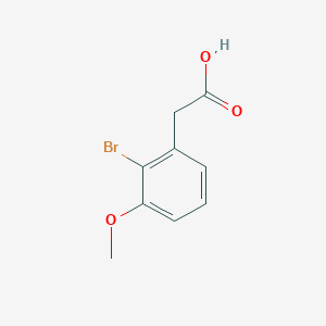 molecular formula C9H9BrO3 B13607777 2-(2-Bromo-3-methoxyphenyl)acetic acid 