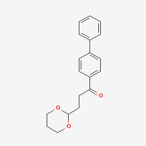 3-(1,3-Dioxan-2-YL)-4'-phenylpropiophenone