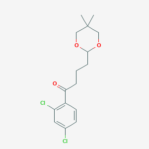 2',4'-Dichloro-4-(5,5-dimethyl-1,3-dioxan-2-YL)butyrophenone