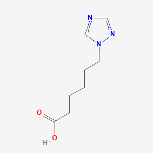 molecular formula C8H13N3O2 B13607980 6-(1h-1,2,4-Triazol-1-yl)hexanoic acid 