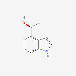 molecular formula C10H11NO B13607999 (S)-1-(1h-Indol-4-yl)ethan-1-ol 