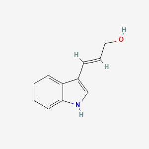 molecular formula C11H11NO B13608003 3-(1H-indol-3-yl)prop-2-en-1-ol 