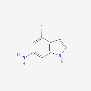 molecular formula C8H7FN2 B1360803 4-Fluoro-1H-indol-6-amine CAS No. 885518-26-3