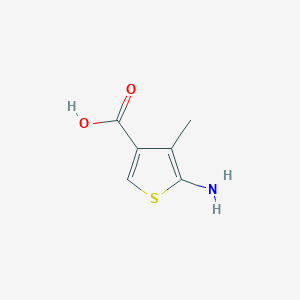 molecular formula C6H7NO2S B13608041 5-Amino-4-methylthiophene-3-carboxylic acid 