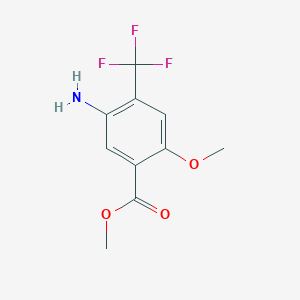 molecular formula C10H10F3NO3 B1360805 Methyl 5-amino-2-methoxy-4-(trifluoromethyl)benzoate CAS No. 885518-37-6