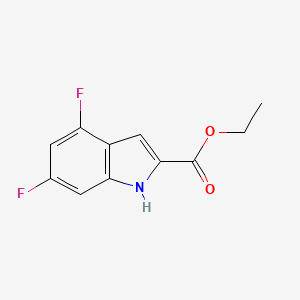 molecular formula C11H9F2NO2 B1360807 4,6-二氟-1H-吲哚-2-羧酸乙酯 CAS No. 870536-93-9