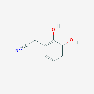 molecular formula C8H7NO2 B13608078 2,3-Dihydroxybenzeneacetonitrile 
