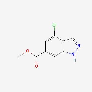 molecular formula C9H7ClN2O2 B1360809 methyl 4-chloro-1H-indazole-6-carboxylate CAS No. 885519-19-7