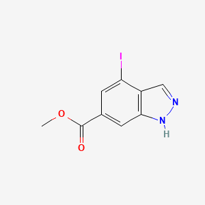 molecular formula C9H7IN2O2 B1360810 Methyl 4-iodo-1H-indazole-6-carboxylate CAS No. 885519-33-5