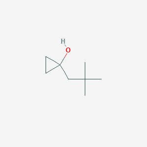 molecular formula C8H16O B13608114 1-Neopentylcyclopropan-1-ol 