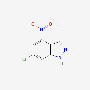 molecular formula C7H4ClN3O2 B1360812 6-Chloro-4-nitro-1H-indazole CAS No. 885519-50-6
