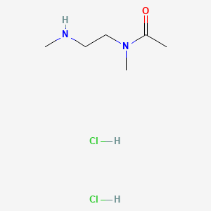 molecular formula C6H16Cl2N2O B13608137 N-methyl-N-[2-(methylamino)ethyl]acetamidedihydrochloride 