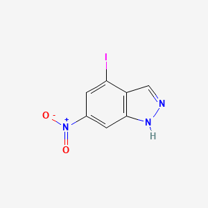 molecular formula C7H4IN3O2 B1360814 4-碘-6-硝基-1H-吲唑 CAS No. 885519-85-7