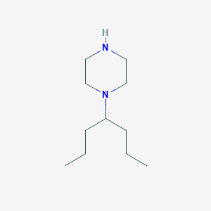 molecular formula C11H24N2 B13608158 1-(1-Propylbutyl)piperazine CAS No. 444892-66-4