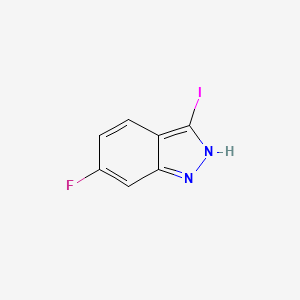 molecular formula C7H4FIN2 B1360817 6-fluoro-3-iodo-1H-indazole CAS No. 885522-07-6