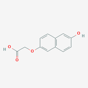 molecular formula C12H10O4 B136082 Acetic acid, (6-hydroxy-2-naphthalenyl)oxy- CAS No. 10441-36-8
