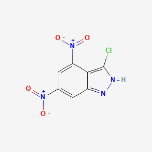 molecular formula C7H3ClN4O4 B1360821 3-Chloro-4,6-dinitro (1H)indazole 