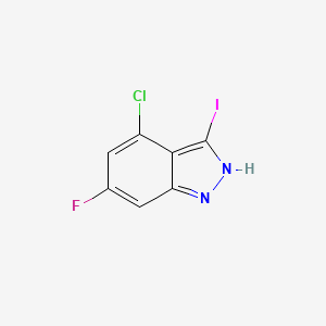 molecular formula C7H3ClFIN2 B1360830 4-Chloro-6-fluoro-3-iodo-1H-indazole CAS No. 887567-83-1