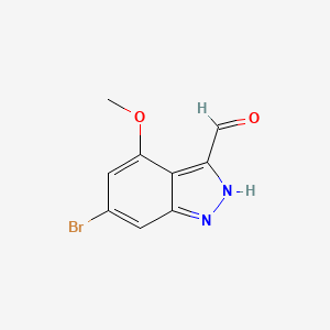 molecular formula C9H7BrN2O2 B1360832 6-Bromo-4-methoxy-1H-indazole-3-carbaldehyde CAS No. 887568-73-2