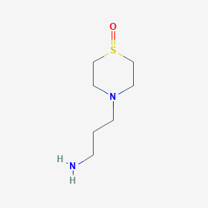 molecular formula C7H16N2OS B1360834 4-Thiomorpholine propylamin-1-oxide CAS No. 1017791-78-4