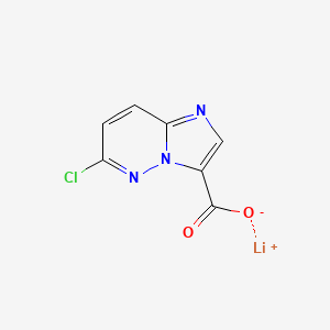 molecular formula C7H3ClLiN3O2 B13608343 Lithium(1+)6-chloroimidazo[1,2-b]pyridazine-3-carboxylate 