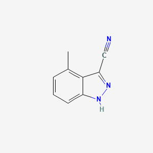 molecular formula C9H7N3 B1360835 4-Methyl-1H-indazole-3-carbonitrile CAS No. 29984-94-9