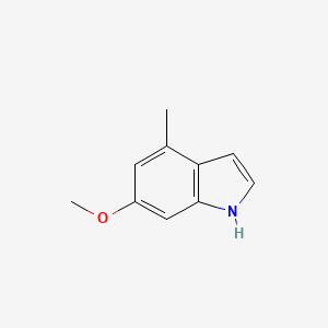 molecular formula C10H11NO B1360837 6-甲氧基-4-甲基-1H-吲哚 CAS No. 885521-27-7