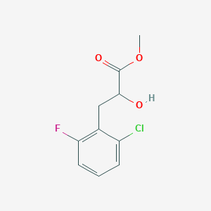 molecular formula C10H10ClFO3 B13608386 Methyl 3-(2-chloro-6-fluorophenyl)-2-hydroxypropanoate 
