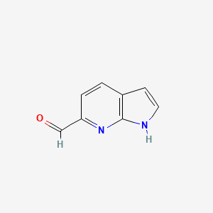 molecular formula C8H6N2O B1360841 1H-Pyrrolo[2,3-B]pyridine-6-carbaldehyde CAS No. 898746-46-8