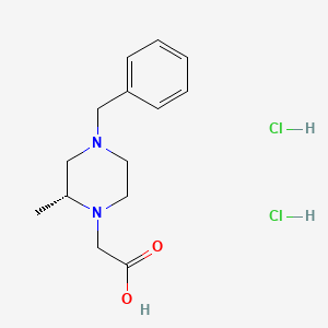 molecular formula C14H22Cl2N2O2 B1360845 (R)-(2-Methyl-4-benzylpiperazinyl)acetic acid dihydrochloride 