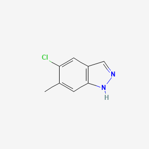 molecular formula C8H7ClN2 B1360847 5-氯-6-甲基-1H-吲唑 CAS No. 1000343-64-5