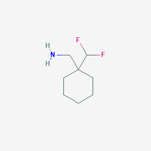 molecular formula C8H15F2N B13608484 (1-(Difluoromethyl)cyclohexyl)methanamine 