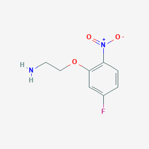 molecular formula C8H9FN2O3 B13608489 2-(5-Fluoro-2-nitrophenoxy)ethan-1-amine 