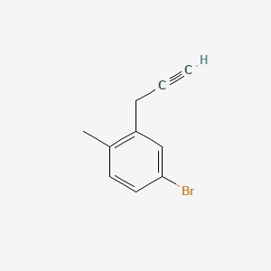 molecular formula C10H9Br B13608507 4-Bromo-1-methyl-2-(prop-2-yn-1-yl)benzene 