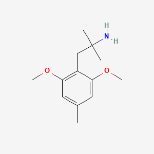 molecular formula C13H21NO2 B13608544 1-(2,6-Dimethoxy-4-methylphenyl)-2-methylpropan-2-amine 