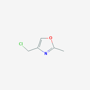 molecular formula C5H6ClNO B136086 4-(Chloromethyl)-2-methyl-1,3-oxazole CAS No. 141399-53-3
