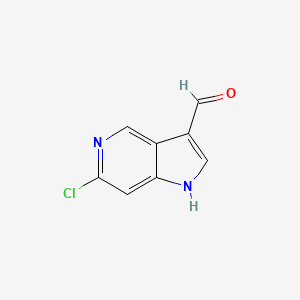 molecular formula C8H5ClN2O B1360860 6-chloro-1H-pyrrolo[3,2-c]pyridine-3-carbaldehyde CAS No. 1000341-64-9