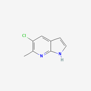molecular formula C8H7ClN2 B1360866 5-Chloro-6-methyl-1H-pyrrolo[2,3-b]pyridine CAS No. 1000340-18-0