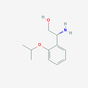 molecular formula C11H17NO2 B13608664 (r)-2-Amino-2-(2-isopropoxyphenyl)ethan-1-ol 