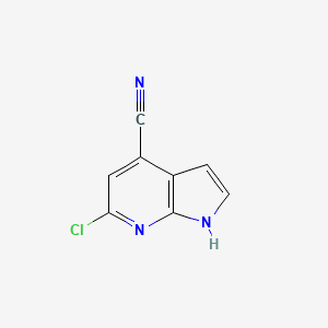 6-Chloro-1H-pyrrolo[2,3-b]pyridine-4-carbonitrile
