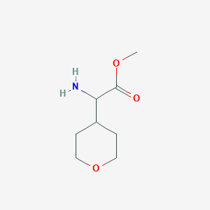 Methyl 2-amino-2-(tetrahydro-2H-pyran-4-yl)acetate
